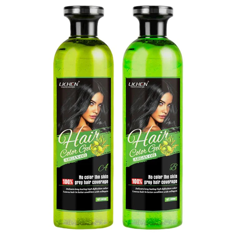 LICHEN HAIR COLOR GEL DARK BROWN 500*2ML