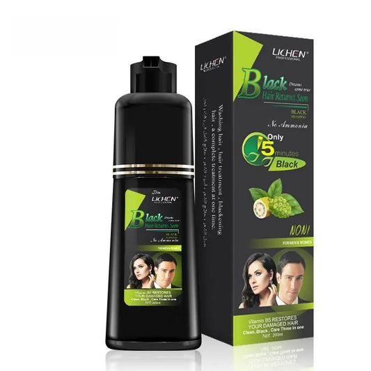 LICHEN BLACK HAIR COLOR SHAMPOO 200ML