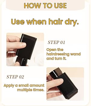 Dexe Long Lasting Hair Dressing Wand Natural Black