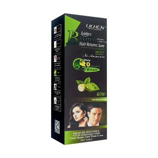 LICHEN BLACK HAIR COLOR SHAMPOO 200ML
