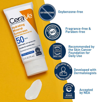 CeraVe HYDRATING MINERAL SUNSCREEN