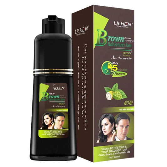 LICHEN BROWN HAIR COLOR SHAMPOO 200ML